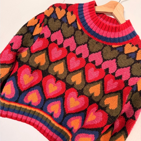 Farm rio full of hearts sweater - Picture 2 of 5